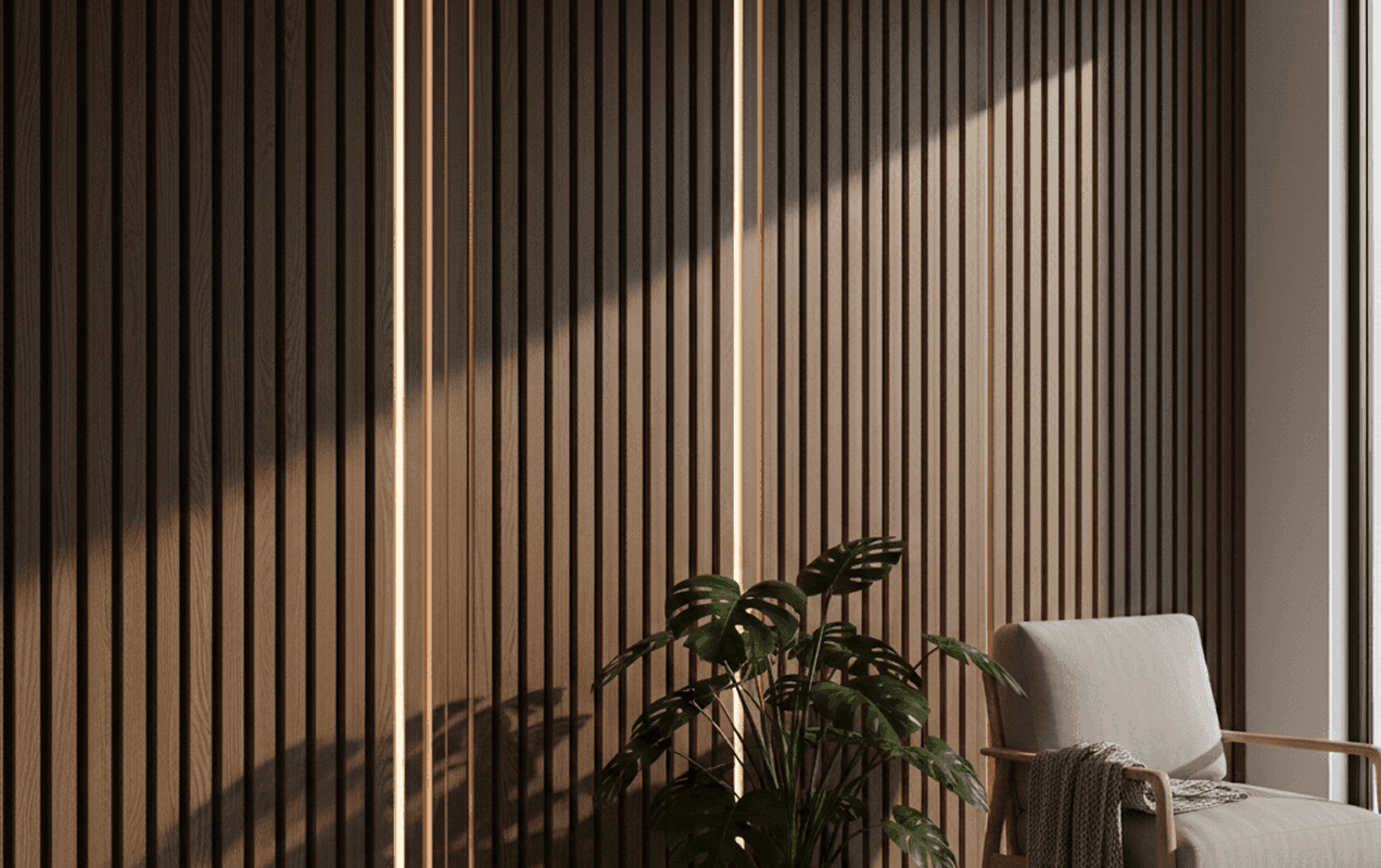 Interior decorative louver