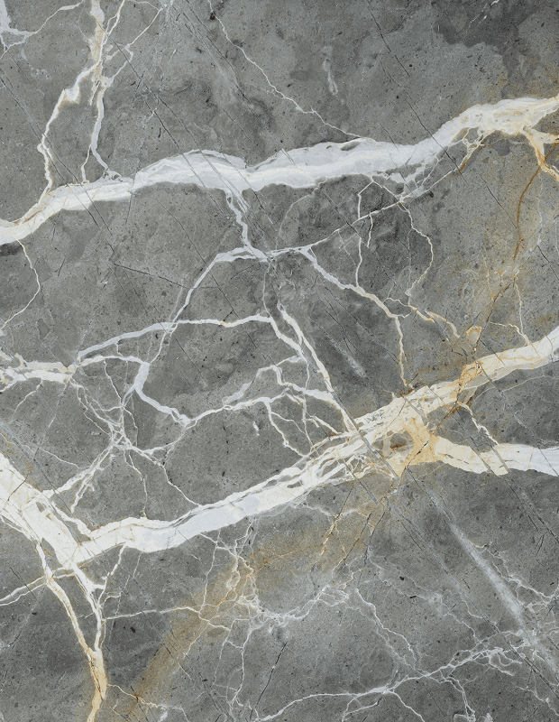 Veined marble detail