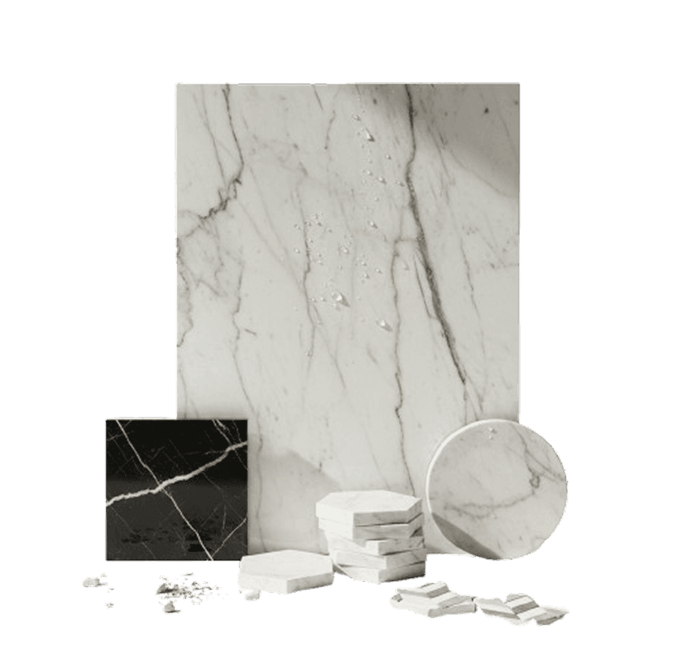 Premium marble surface samples