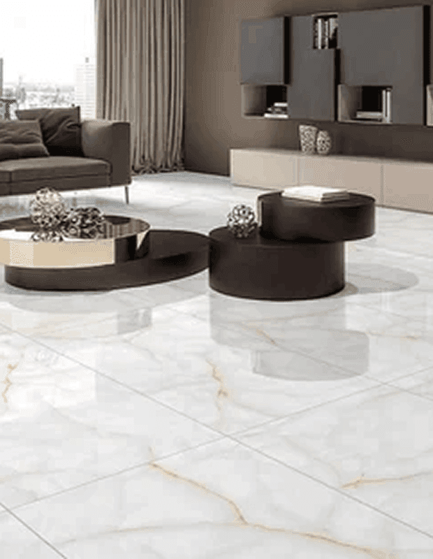 Glossy tile application